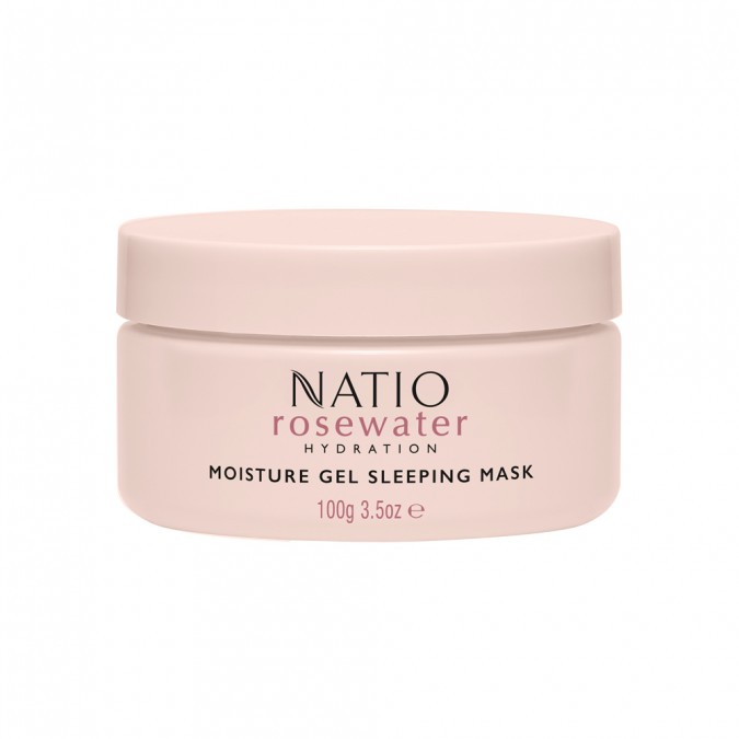 Natio Rosewater Hydration Moisture Gel Sleeping Mask 100g