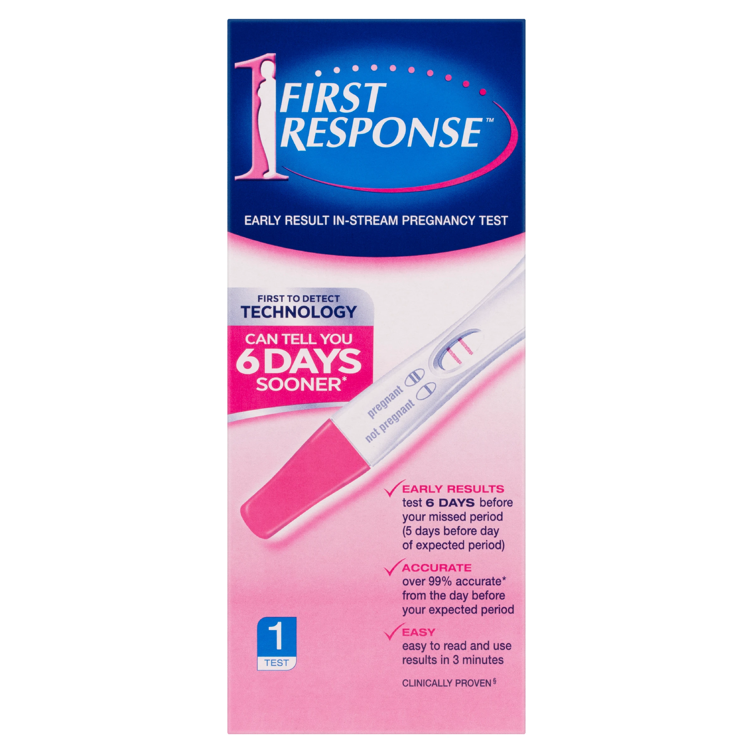 First Response In-Stream Pregnancy Test 1 Pack