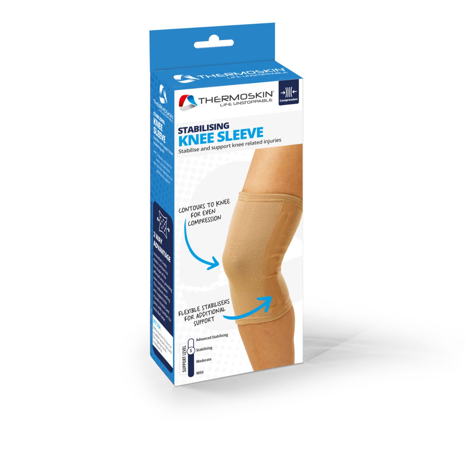 Thermoskin Elastic Stabilising Knee Sleeve - Large