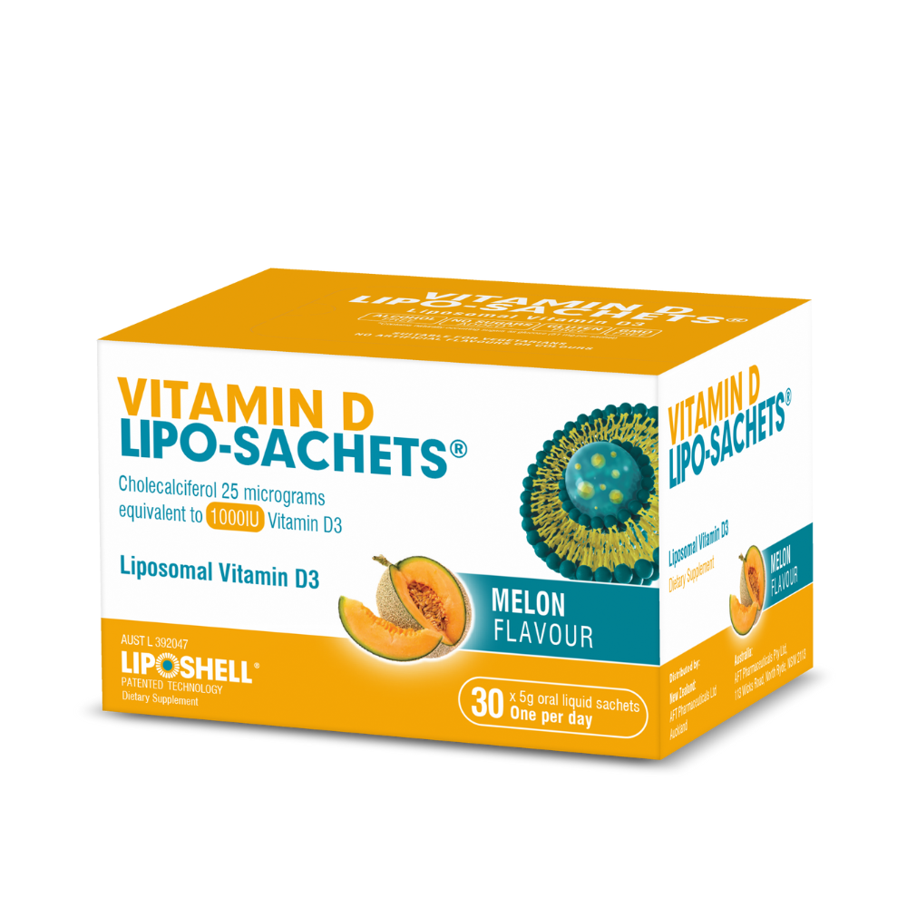 Vitamin D Lipo-Sachets Melon Flavour 5g x 30 Sachets