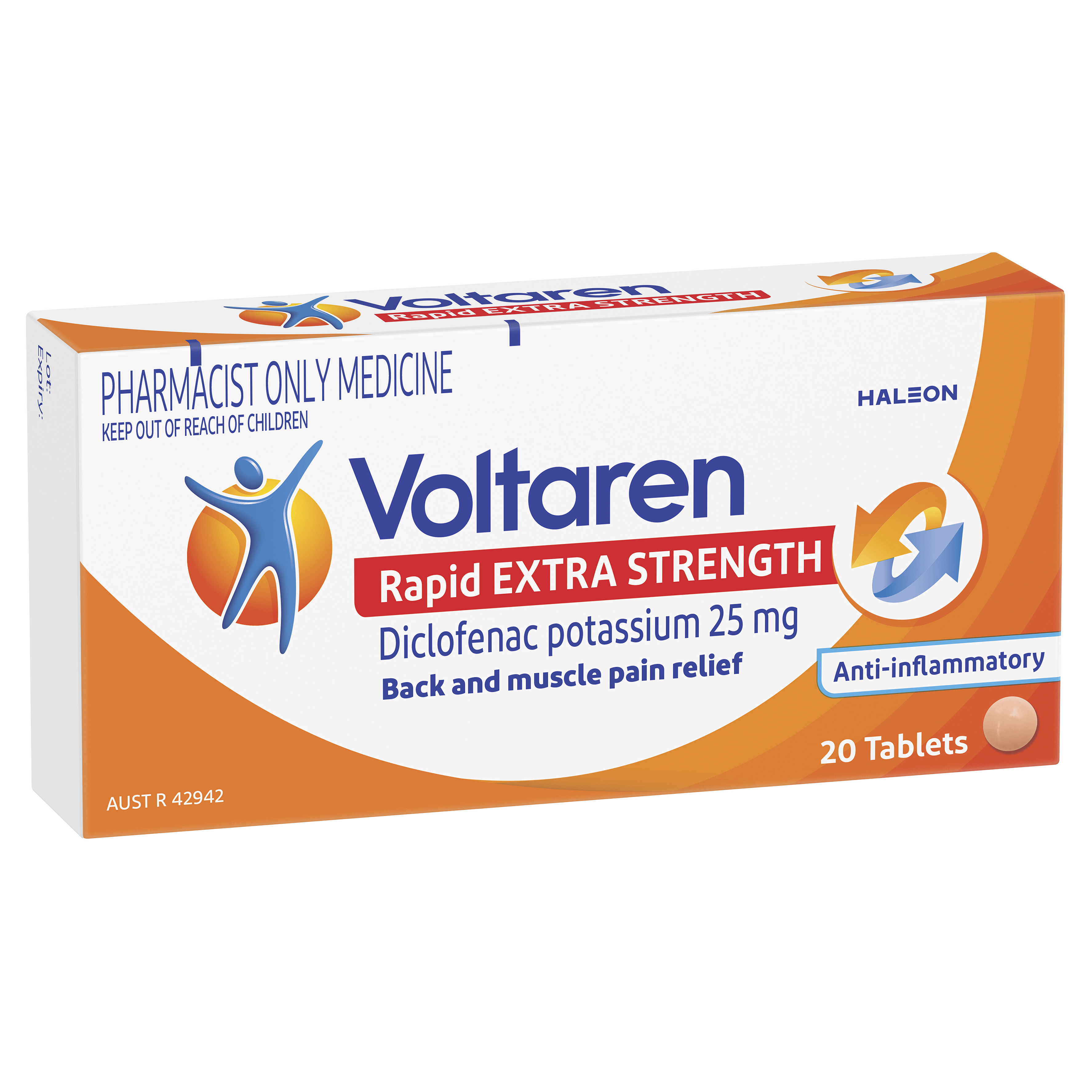 Voltaren Rapid 25mg 20 Tablets (S3)
