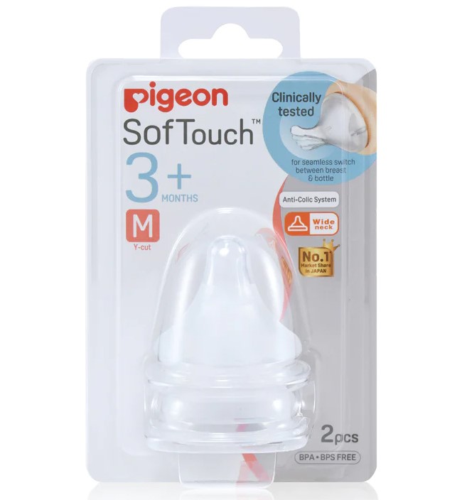 Pigeon SofTouch III Teat M  2 pack
