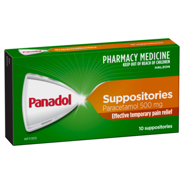 Panadol Suppositories 500mg 10 pack