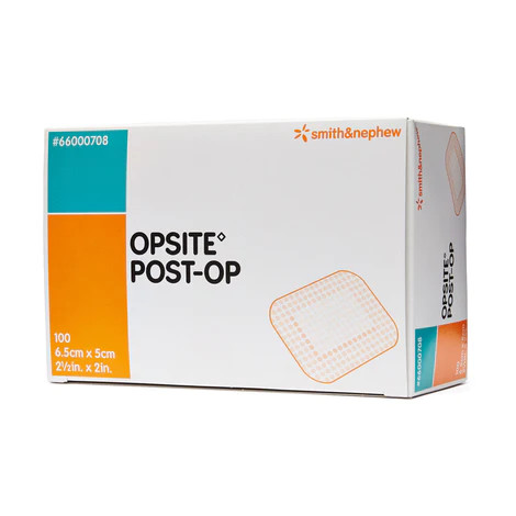 Opsite Post-Op Waterproof Dressing 6.5 x 5cm 100 Pack