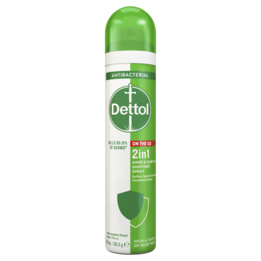 Dettol 2 in1 Hand And Surface Sanitiser Spray 90mL
