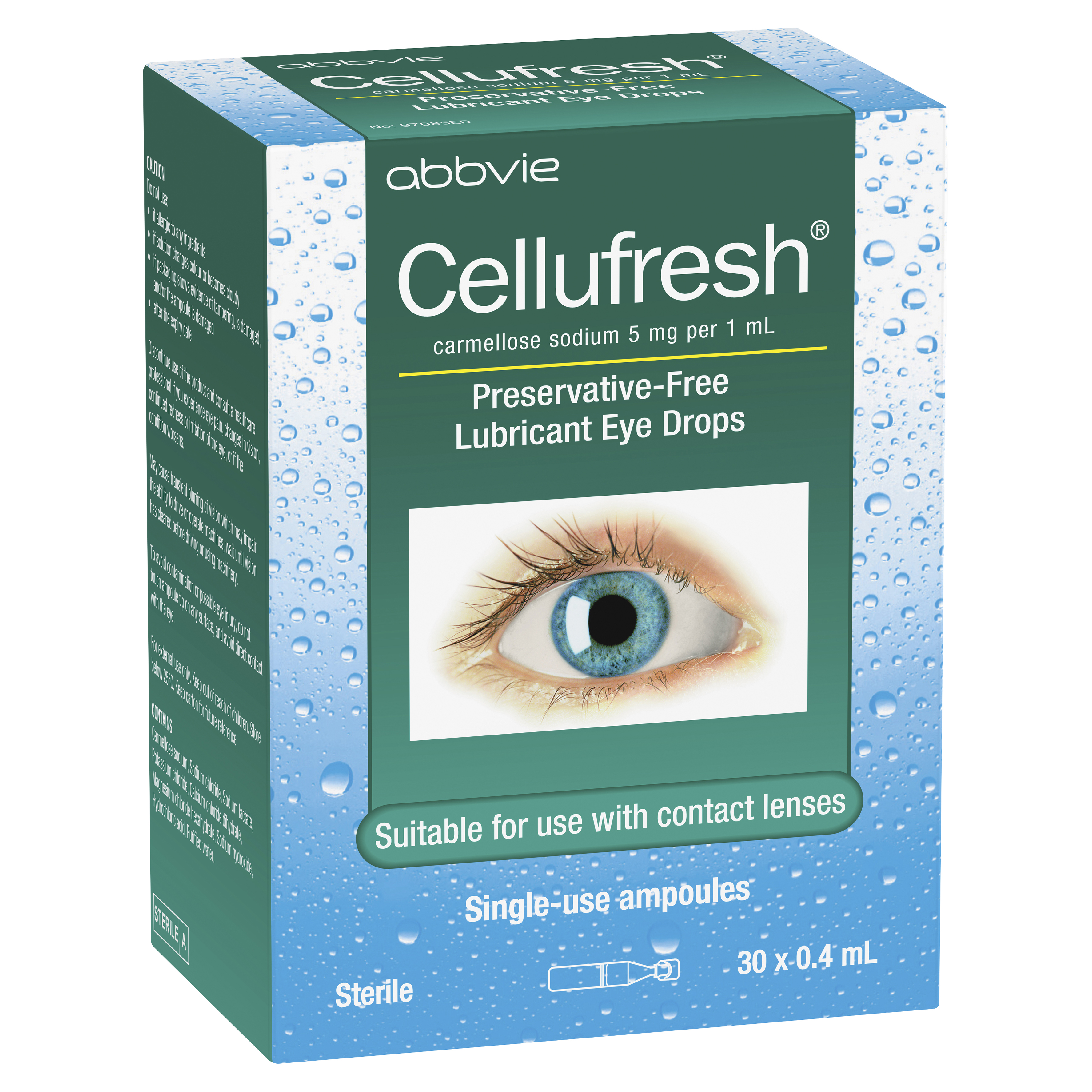 Cellufresh Eye Drops 0.4ml - 30 Vials