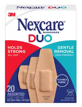 Nexcare Duo Fabric Assorted 20 Plasters