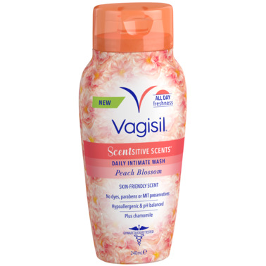 Vagisil Wash Scentsitive Scents Peach Blossom 240mL