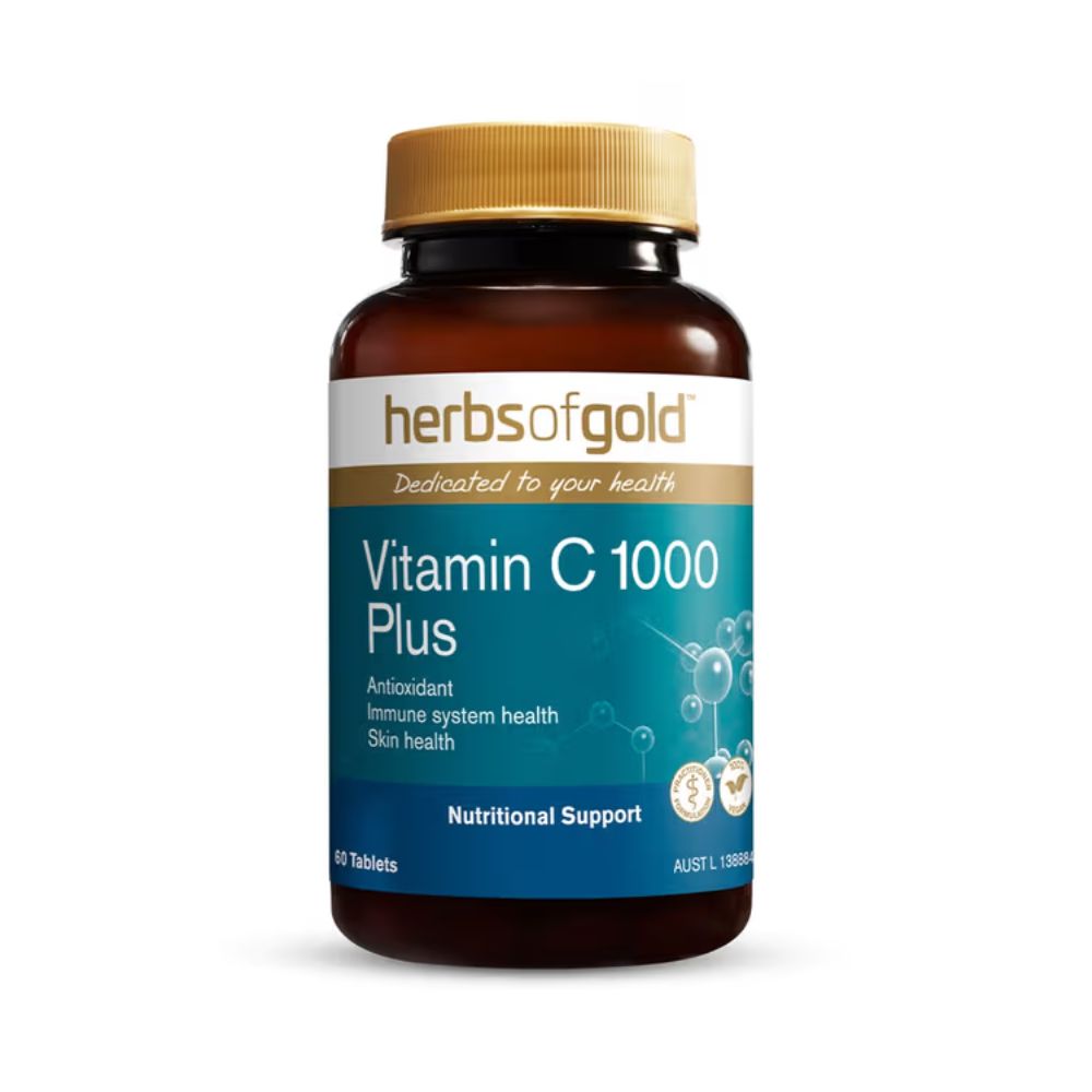 Herbs of Gold Vitamin C  Plus 1000  60 Tablets