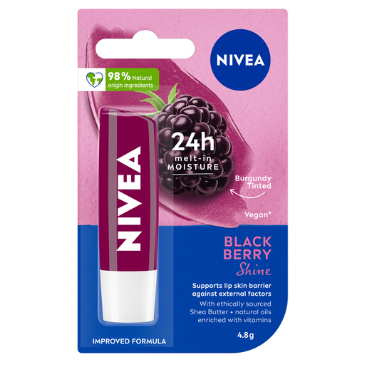 NIVEA Lip Care Blackberry Shine 4.8g