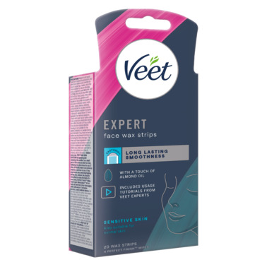 Veet Expert Face Wax Strips For Sensitive Skin 20 Wax Strips