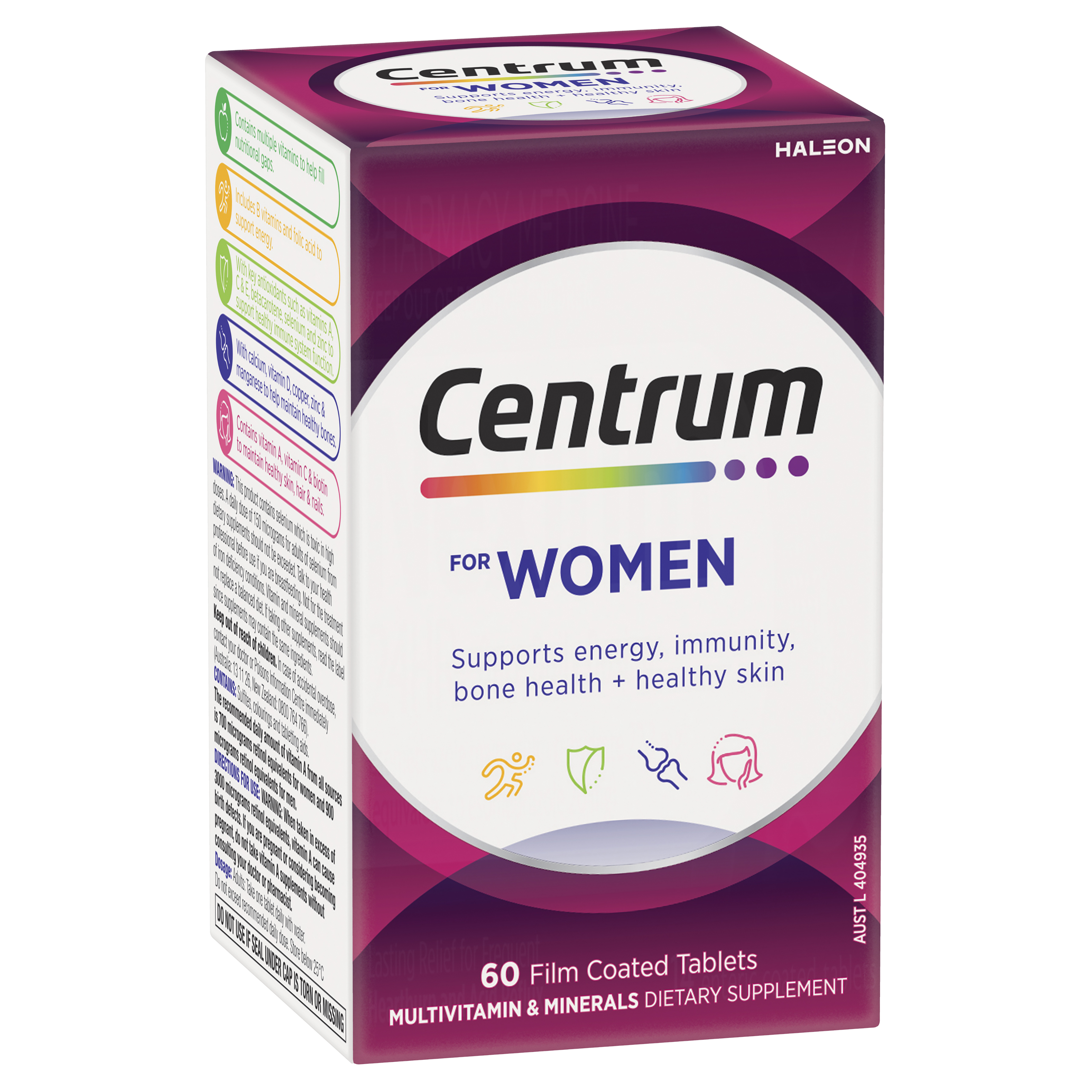 Centrum For Women 60 Tablets