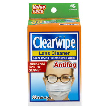 Clearwipe Lens Cleaner Anti Fog 60 Pack