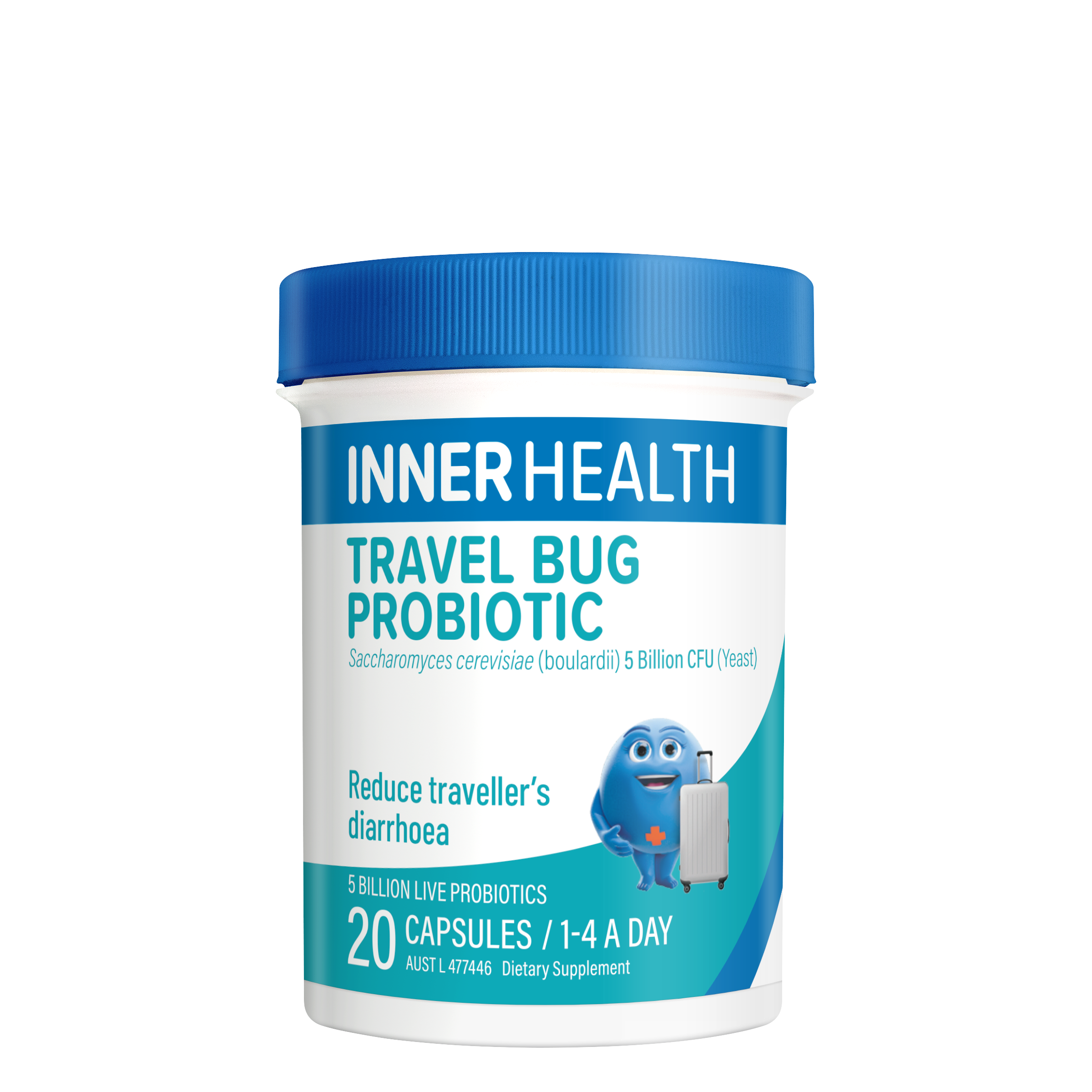 Inner Health Travel Bug  Probiotic 20 Capsules