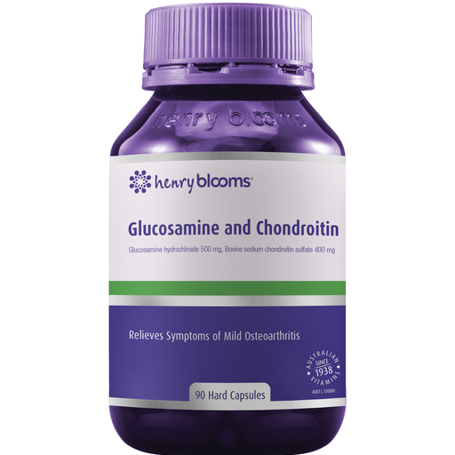 Henry Blooms Glucosamine 500mg & Chondroitin 400mg 90 Capsules