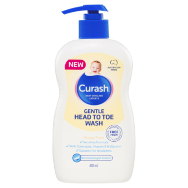Curash Gentle Head To Toe Wash 400mL