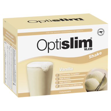 Optislim VCLD Shake Vanilla 43g Sachet 21 Pack
