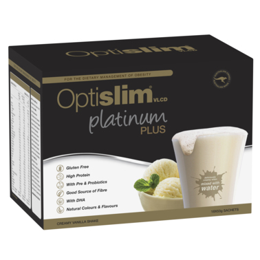 OptislimVCLD Platinum Plus Shake Vanilla 53g sachet 18 Pack