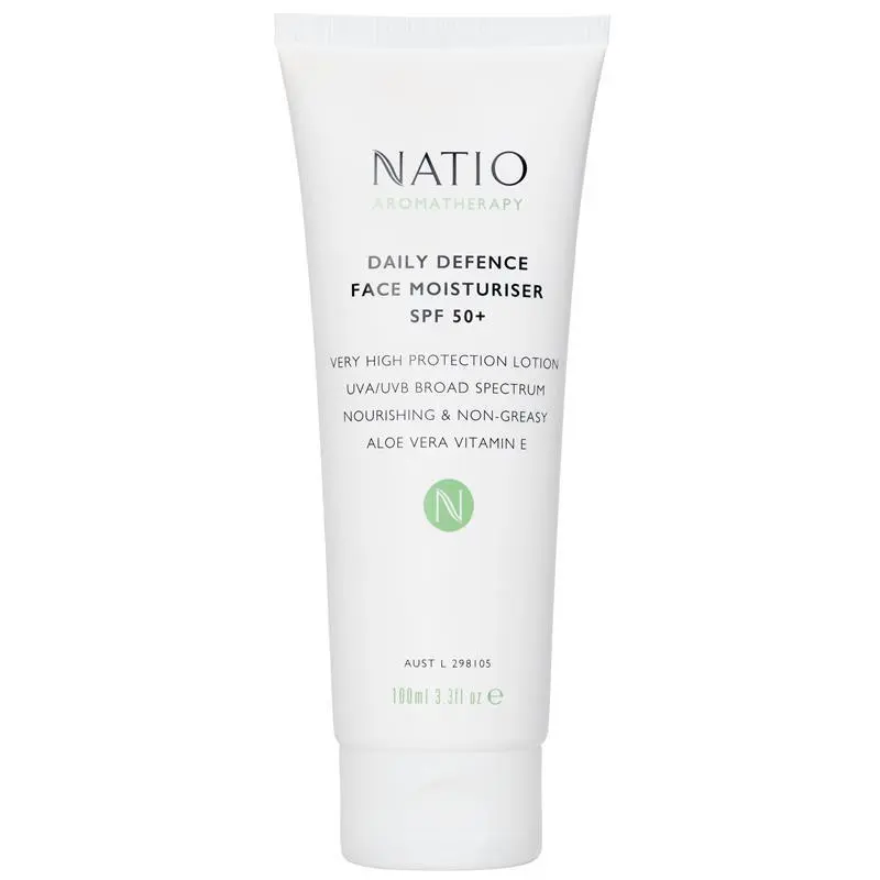 Natio Daily Defence Face Moisturiser SPF 50+ 100mL