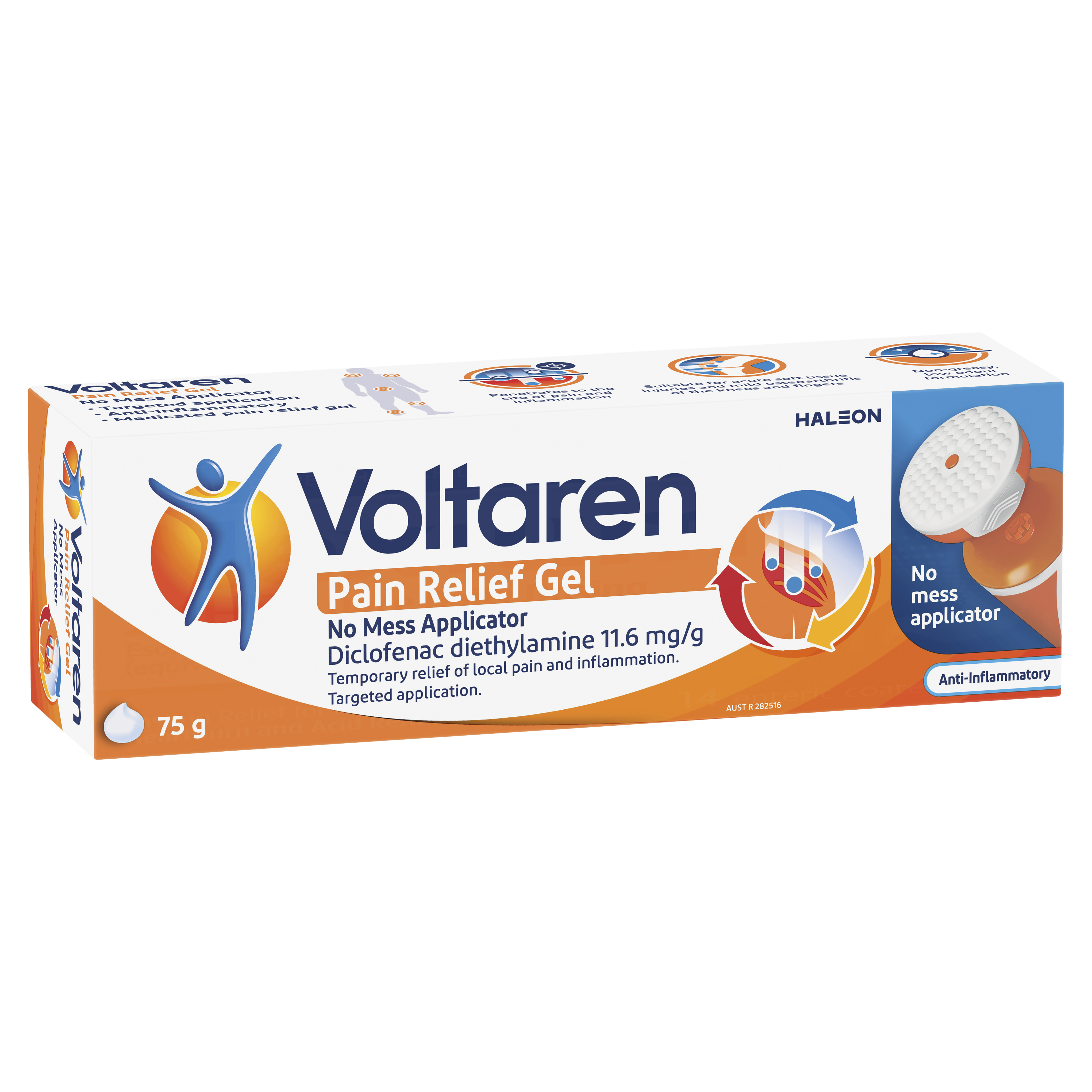 Voltaren Pain Relief Gel No Mess 75g