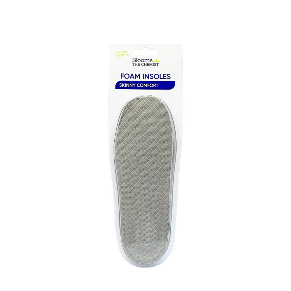 Blooms The Chemist  Skinny Comfort Insole Womens Shoe Ssze 5-10  1 Pair