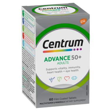 Centrum Advance 50+ Adults 60 Capsules