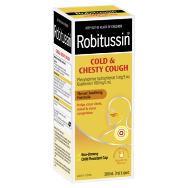Robitussin Cold & Chesty Cough, Cough Liquid 200mL