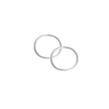 Studex Plain Medium Sleeper Stering Silver 14mm - 1 Pair