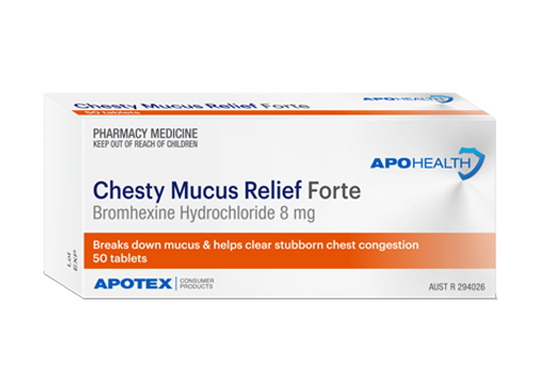 ApoHealth Chesty Relief Forte 8mg 50 Tablets