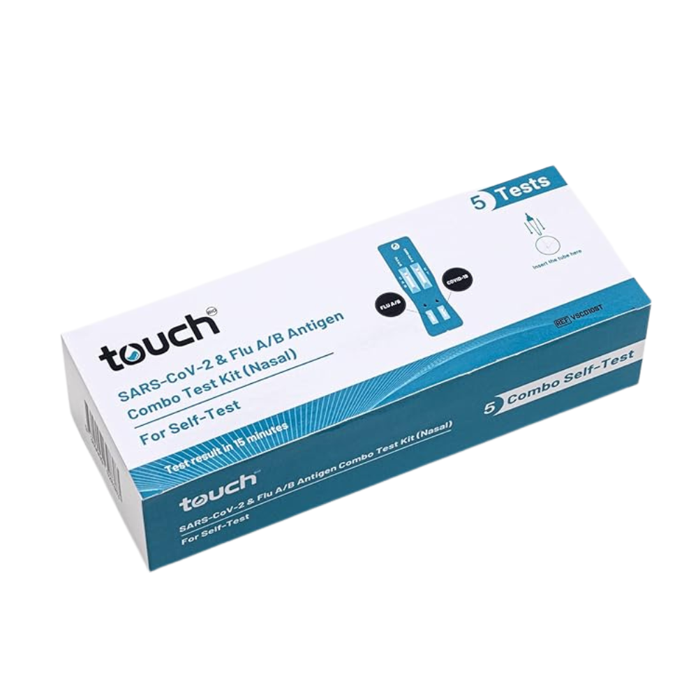 TouchBio Flu A/B & Covid-19 Test Kit 5 Tests