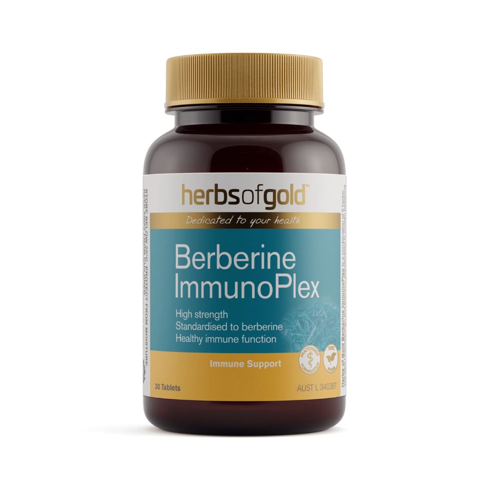 Herbs of Gold Berberine ImmunoPlex 30 Tablets