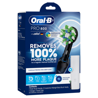 Oral-B Pro 800 Floss Action Electric Toothbrush (Black)
