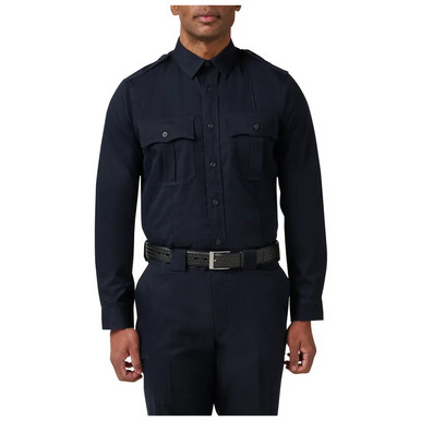 fire department dress shirts Workrite FSC4 - Men's Classic Long Sleeve Fire Chief Shirt