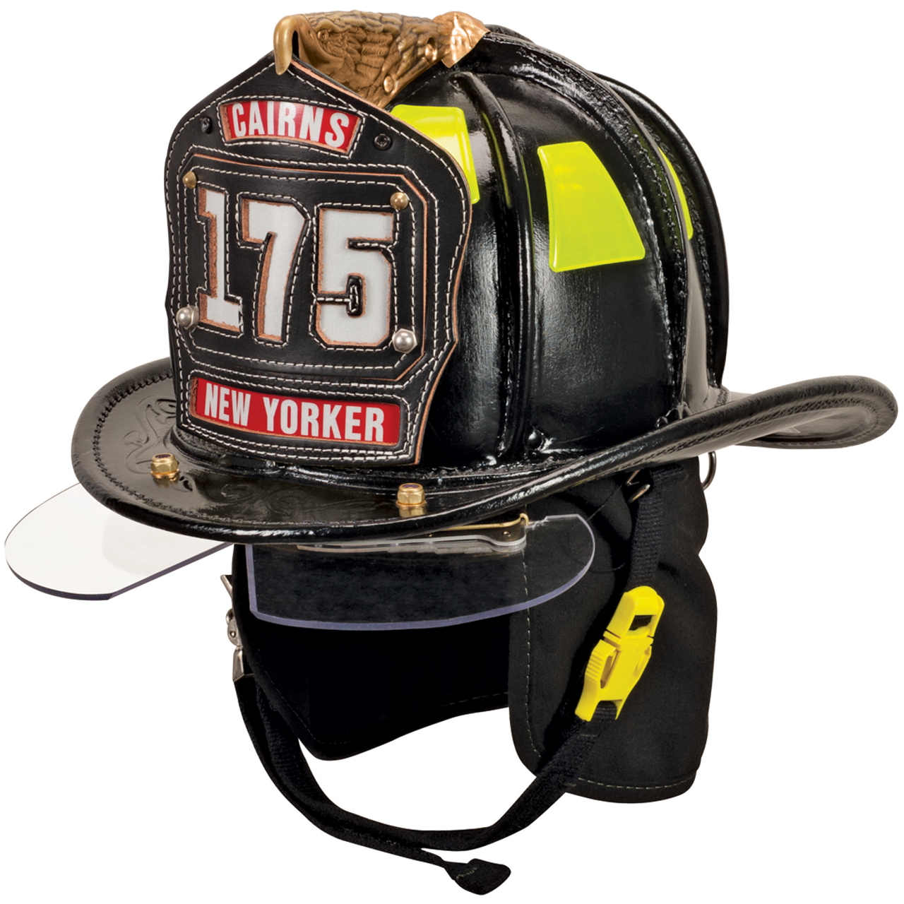 Cairns Black N5A Mens New Yorker Fire Helmet Leather Non-NFPA