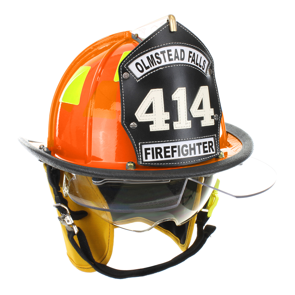 Cairns Orange 1010 Traditional Fiberglass Helmet, NFPA, OSHA