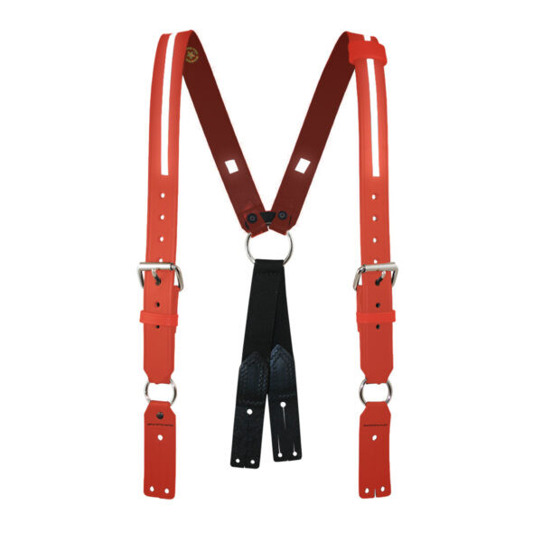 Boston Leather TheFireStore Exclusive Red Leather Fireman's Suspender