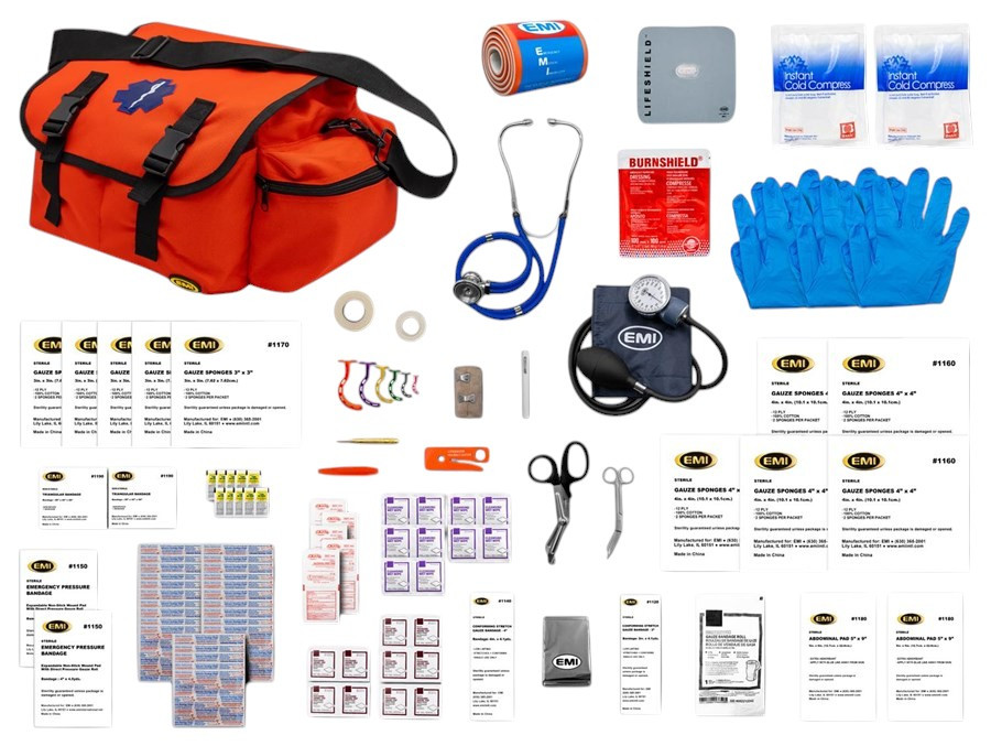 EMI Pro Response Stocked Emergency Medical Bag