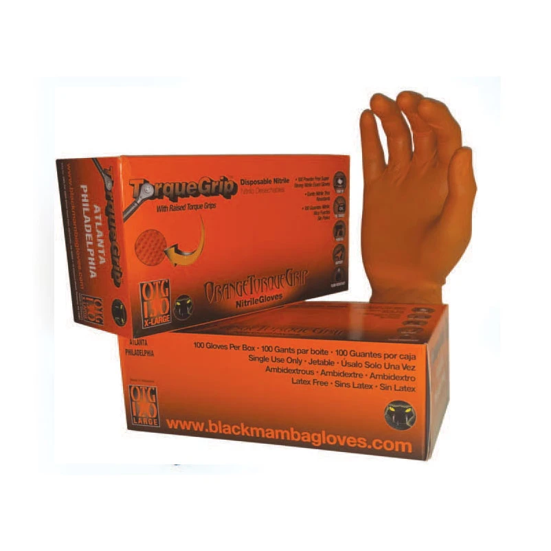 Black Mamba, TORQUE Grip Mamba Orange Nitrile 8 mil