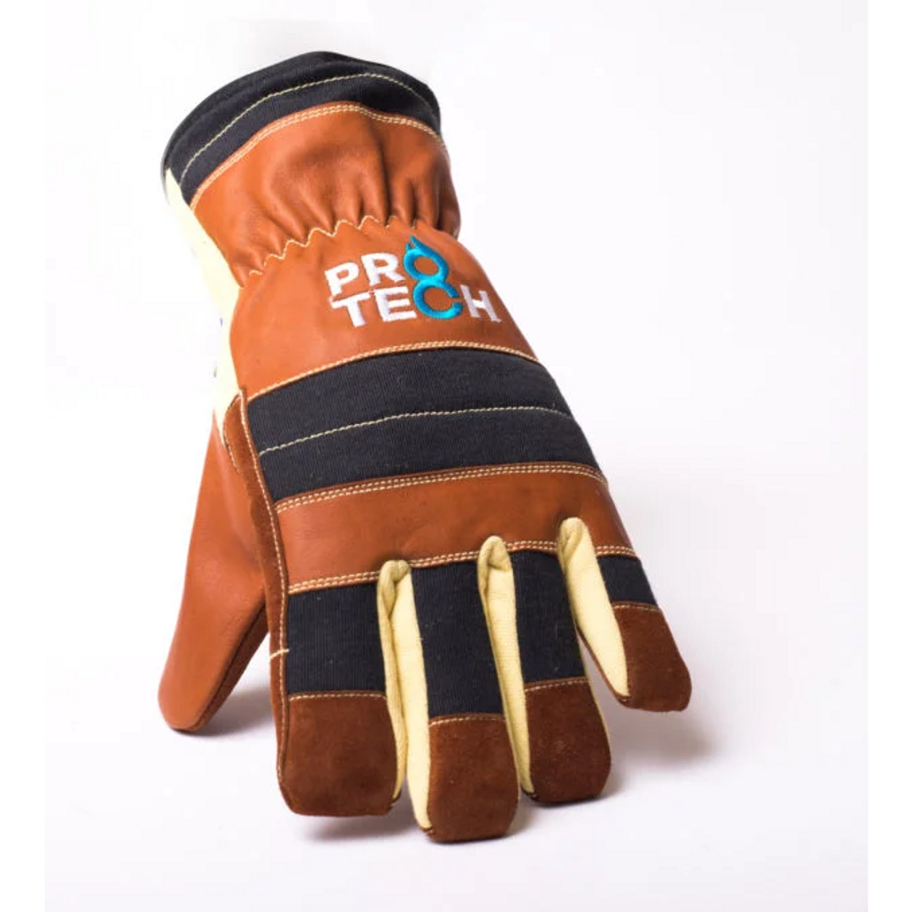 Titan-K PRO Structural Firefighting Gloves Gold Nomex Fit Kangaroo Leather New - Picture 7 of 12