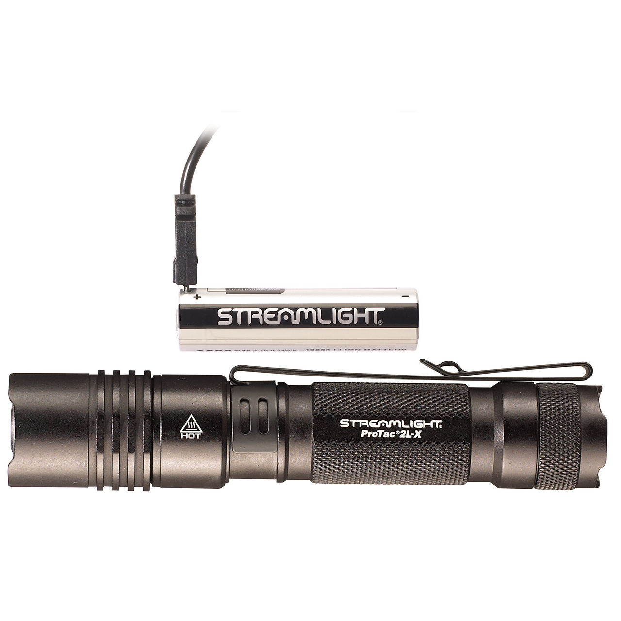 STREAMLIGHT ProTac 2L-X ブラック フラッシュライト Streamlight ProTac 2L-X USB Tactical Light, Rechargeable