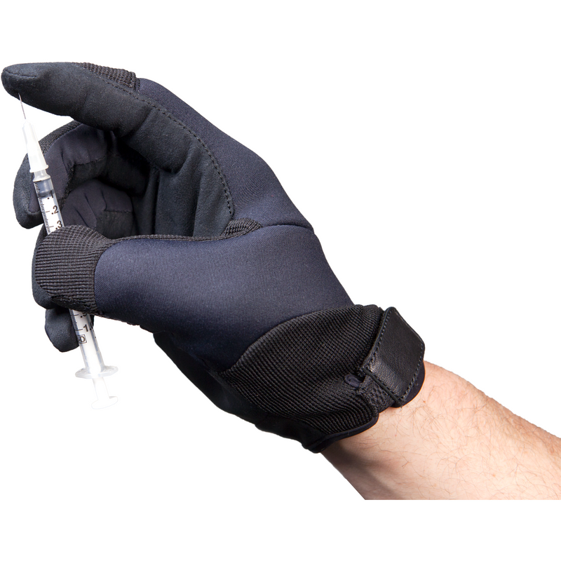 Turtleskin Alpha Gloves, Needle Resistant, Black