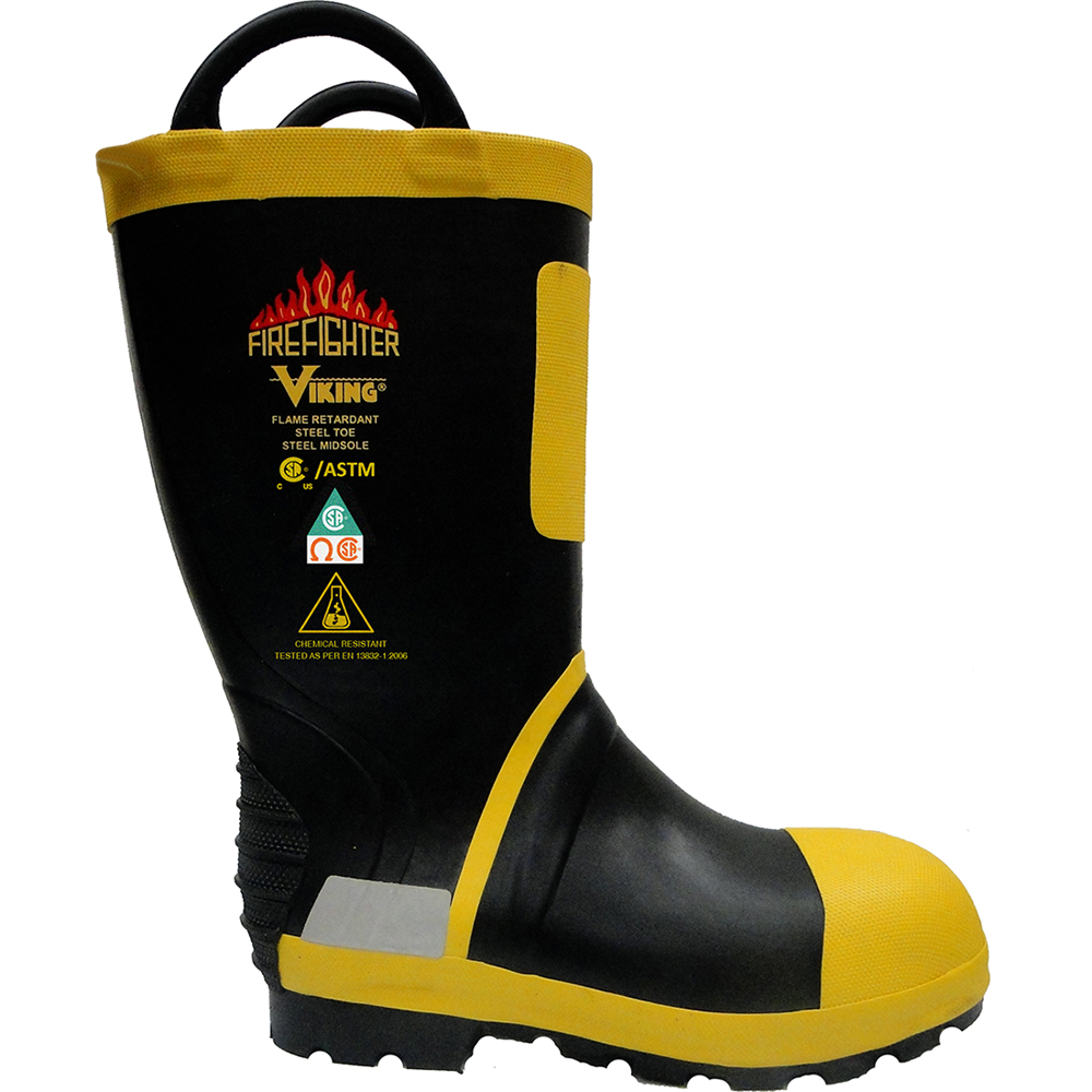 Viking Wear: Firefighter Felt-Lined Rubber Boots