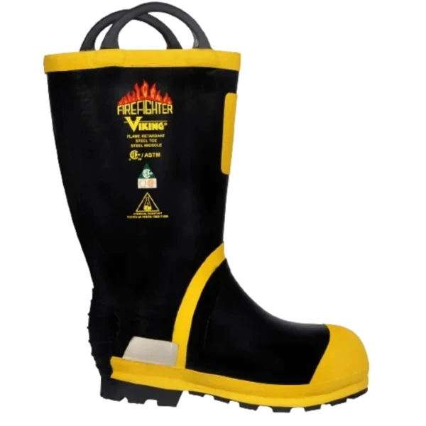 14in. Firefighter Felt-Lined Rubber Boots Amazon.com | Viking Men main image 2
