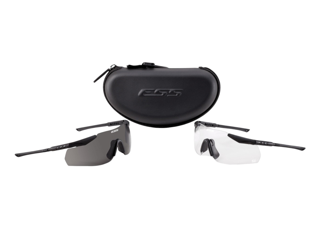 ESS ICE NARO 2.4+ ゴーグル ESS ICE Naro 2-Pack with 1 Clear Lens, 1 Smoke Lens