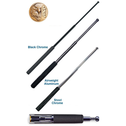 ASP Expandable Baton, Black Chrome Finish, Foam Grip