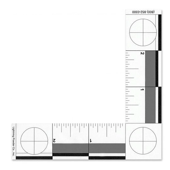 Forensics Source Inch L-Shaped Scale
