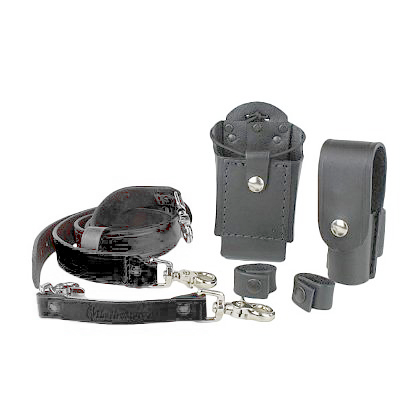 Boston Leather Grand Slam Combo, X-Large, Plain Black Radio Strap ...