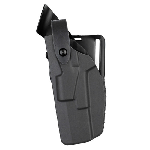 Safariland 7TS ALS Level III Retention Mid-Ride Holster, Left Hand, STX Plain Black Fits: Smith & Wesson M&P 9mm, .40 4.25" BBL