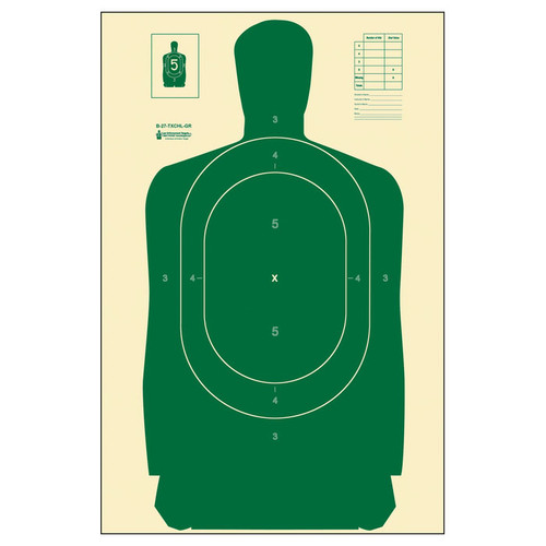 Action Target Texas Concealed Handgun License B-27 Training Target