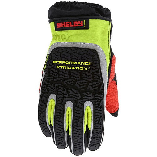 Shelby 2500 Xtrication Glove, Black and Hi-Vis Yellow